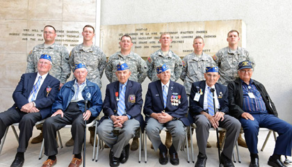 WWII vets honored in Normandy.